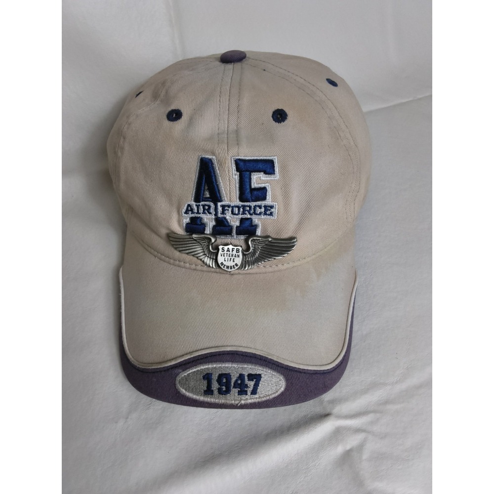 Air Force 1947 ML caps authentic headware With SAFB Veteran Life Pin